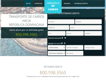 Tablet Screenshot of dominicanrepublicautoshipping.com